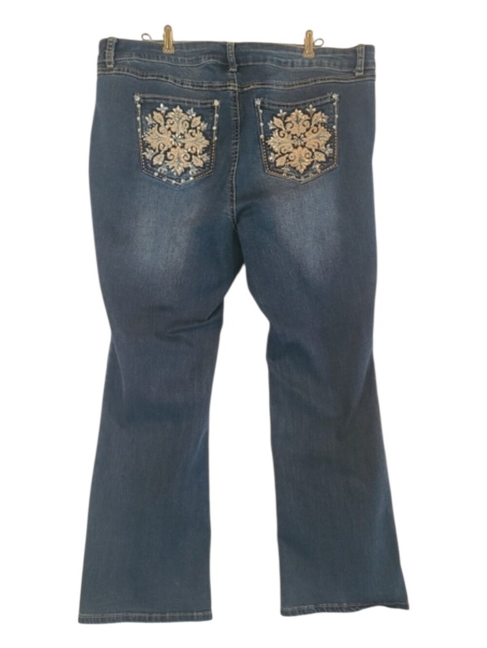 EST 1946 Curvy Stylish Blue Boot Cut Women's Jeans 16WP